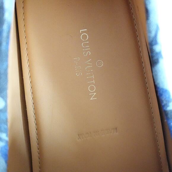 Louis Vuitton Blue Camo Monogram Driver Moccasin Loafer - Picture 11 of 16